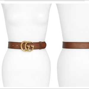 Leather Gucci Belt Gold
